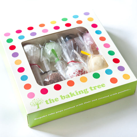 Gift Box of 8 Personalised Thank You Cake Pops