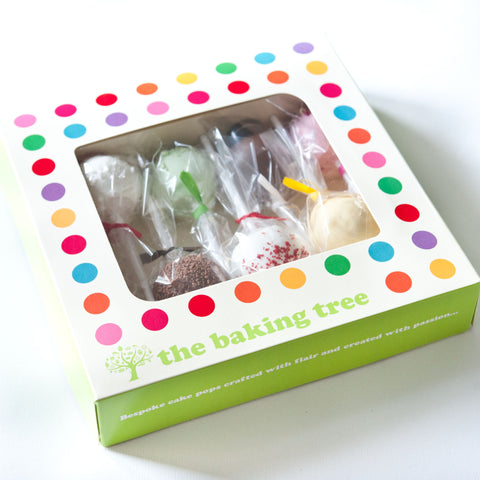 Gift Box of 8 Personalised Celebration Cake Pops