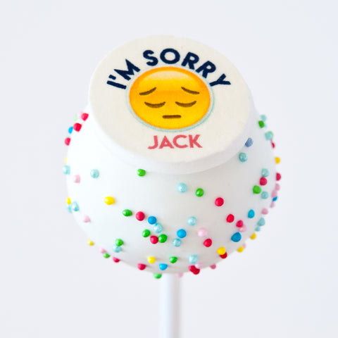 Gift Box of 8 Personalised I'm Sorry Cake Pops