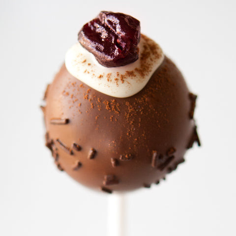 8 Black Forest Gateau Cake Pops